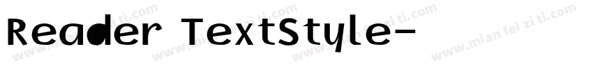 Reader TextStyle字体转换